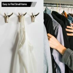 Triomphe Goldene Selbstklebende Wandhaken In Hornform Für Bad Und Küche, 3er-Set (Golden) -Seilwinden Sales 52901821 4