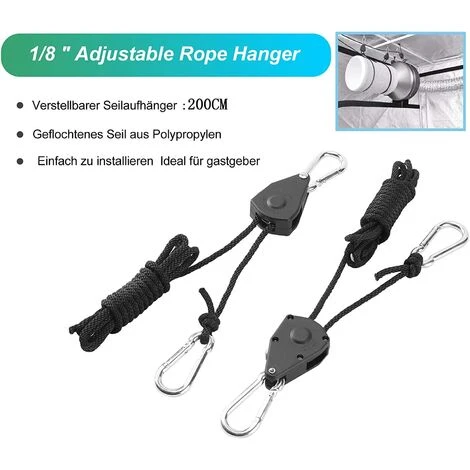 ECHOO 4 Paar (8 Stück) 1/8 Zoll Verstellbare Ratschenaufhänger, Verstellbarer Haken, Seil, Ratsche, Riemen, Seil, Ratsche, Strapazierfähig, Verstellbar, Jedes Paar Hält 68 Kg 6 ECHOO 4 Paar (8 Stück) 1/8 Zoll Verstellbare Ratschenaufhänger, Verstellbarer Haken, Seil, Ratsche, Riemen, Seil, Ratsche, Strapazierfähig, Verstellbar, Jedes Paar Hält 68 Kg – Bild 4