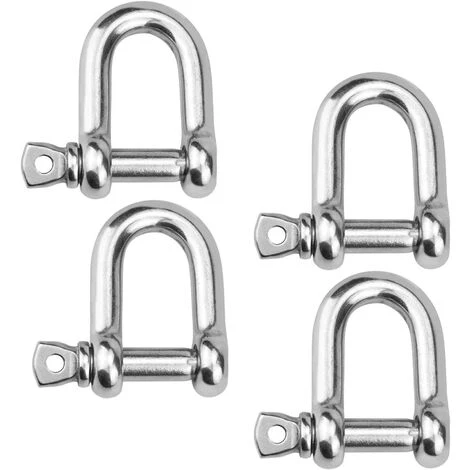 TINOR 4 Stück M10 Edelstahl-Schäkel, Ketten-D-Ring-Schäkel, Hebeschäkel Für Winden-Rigging, Strapazierfähig 3 TINOR 4 Stück M10 Edelstahl-Schäkel, Ketten-D-Ring-Schäkel, Hebeschäkel Für Winden-Rigging, Strapazierfähig