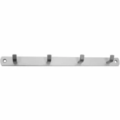 HSI Hakenleiste, Mit 5 Haken, Aluminium, Weiß, 340mm, 1 STK