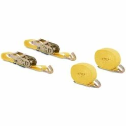 MSW 2 Spanngurte Mit Ratsche Zurrgurt Mit Haken Ratschengurt 5 M (4,5 M + 0,5 M)