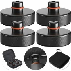 Wagenheber-Pad-Set Kompatibel Mit Tesla Model 3 / S / X / Y, 4 Gummi-Wagenheber Mit Aufbewahrungskoffer, Zubehör Für Tesla-Fahrzeuge, Betterlife