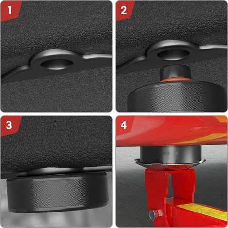 Wagenheber-Pad-Set Kompatibel Mit Tesla Model 3 / S / X / Y, 4 Gummi-Wagenheber Mit Aufbewahrungskoffer, Zubehör Für Tesla-Fahrzeuge, Betterlife 6 Wagenheber-Pad-Set Kompatibel Mit Tesla Model 3 / S / X / Y, 4 Gummi-Wagenheber Mit Aufbewahrungskoffer, Zubehör Für Tesla-Fahrzeuge, Betterlife – Bild 4