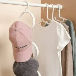 Betterlife 6-teiliges Hut-Aufbewahrungsregal, Haken Zum Aufhängen Von Hut-Baseballmützen, Abnehmbares Hutregal Für Schals, Kleidung, Handtücher, Krawatten, Mützen -Seilwinden Sales 54153776 4