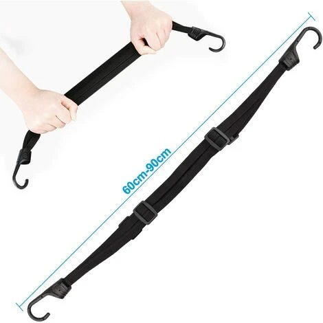 OCXIN Fahrrad Spanngurt Elastische Gepäckgurt Spannseile Mit Haken Verstellbarer Gepäckspanner Gepäckträger Fahrradgurt Für Motorradhelm, Fahrradgepäck, Schwarz 4 OCXIN Fahrrad Spanngurt Elastische Gepäckgurt Spannseile Mit Haken Verstellbarer Gepäckspanner Gepäckträger Fahrradgurt Für Motorradhelm, Fahrradgepäck, Schwarz – Bild 2