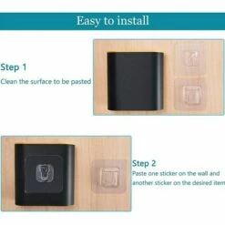 BEARSU 30 Stück, Durchsichtige Klebehaken, Doppelseitige Selbstklebende Wandhaken, Doppelseitige Klebehaken, Wiederverwendbare Transparente Klebehaken, Wandklebehaken. -Seilwinden Sales 54400936 5