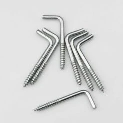 GESCHENKE 40 Stück Multifunktionale L-Haken-Schrauben, Schraubhaken, Quadratische Hakenschrauben Aus Karbonstahl, Zum Aufhängen Von Pflanzen, Küchenutensilien, Windspielen, Lampen -Seilwinden Sales 54962751 3