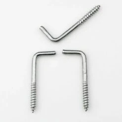 GESCHENKE 40 Stück Multifunktionale L-Haken-Schrauben, Schraubhaken, Quadratische Hakenschrauben Aus Karbonstahl, Zum Aufhängen Von Pflanzen, Küchenutensilien, Windspielen, Lampen -Seilwinden Sales 54962751 5