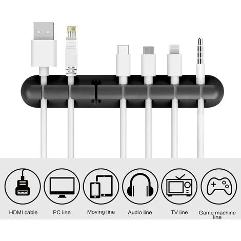 LANGRAY Kabelmanagement-Organizer Mit Kabelclips, Klebehaken, Kabelhalter Für Stromkabel Und Kabel Zum Aufladen Von Zubehör, Kabel Für Maus, PC, Büro Und Zuhause (7) 5 LANGRAY Kabelmanagement-Organizer Mit Kabelclips, Klebehaken, Kabelhalter Für Stromkabel Und Kabel Zum Aufladen Von Zubehör, Kabel Für Maus, PC, Büro Und Zuhause (7) – Bild 3