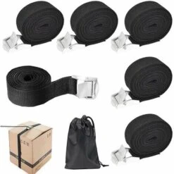 GESCHENKE Zurrgurte, Zurrgurte, 6 Ratschengurte, Dachträgergurte, Gurtbandspannung