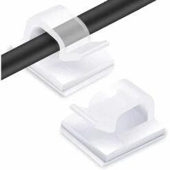 WERKZEUGE 120 Stück Kabelclips, Selbstklebende Kabelbinder, Kabelbinder, Selbstklebende Befestigung, Elektrische Kabelbrücke Für Kabelmanagement, Transparent
