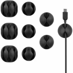 WERKZEUGE Packung Mit 9 Langlebigen Kabelclips, Desktop-Kabelhalter Und Abdeckung, Organizer Und Ladekabelmanagement Für TV, Computer, PC, Laptop, Zuhause Und Büro