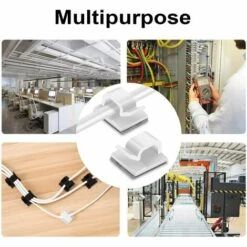 WERKZEUGE 100 Stück Mini Outdoor Kabelclips Mit Klebeband Selbstklebende Kabelclips Dekoration Lichtclips Kabelhalter Clip Für Weihnachten Und Lichterketten -Seilwinden Sales 55354840 5