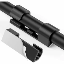 WERKZEUGE 70 Stück Selbstklebende Kabelclips, Selbstklebende Befestigung, Kabelmanagement-Halter, Elektrischer Kabel-Organizer Für TV/Ladegerät/Auto/PC/Büro/Zuhause, Schwarz