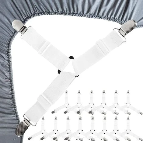 HIASDFLS Set Von 15 Blatt Abdeckung, Spannerblech Abdeckung Bett Einstellbares Tuch - Dreieck Befestigung Der Blechbedeckung Für Bettwäsche, Couch Kissen, Matratze 3 HIASDFLS Set Von 15 Blatt Abdeckung, Spannerblech Abdeckung Bett Einstellbares Tuch - Dreieck Befestigung Der Blechbedeckung Für Bettwäsche, Couch Kissen, Matratze