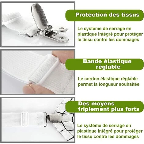 HIASDFLS Set Von 15 Blatt Abdeckung, Spannerblech Abdeckung Bett Einstellbares Tuch - Dreieck Befestigung Der Blechbedeckung Für Bettwäsche, Couch Kissen, Matratze 5 HIASDFLS Set Von 15 Blatt Abdeckung, Spannerblech Abdeckung Bett Einstellbares Tuch - Dreieck Befestigung Der Blechbedeckung Für Bettwäsche, Couch Kissen, Matratze – Bild 3