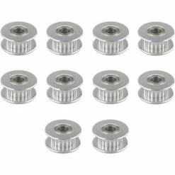 TINOR 10 Stück Prime GT2 Umlenkrolle 20 Zähne 5 Mm Bohrung, GT2 Umlenkrolle Aus Aluminiumlegierung Mit Doppeltem Kugellager, Für 3D-Drucker 6 Mm Breiter Zahnriemen