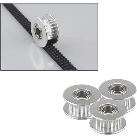 TINOR 10 Stück Prime GT2 Umlenkrolle 20 Zähne 5 Mm Bohrung, GT2 Umlenkrolle Aus Aluminiumlegierung Mit Doppeltem Kugellager, Für 3D-Drucker 6 Mm Breiter Zahnriemen 5 TINOR 10 Stück Prime GT2 Umlenkrolle 20 Zähne 5 Mm Bohrung, GT2 Umlenkrolle Aus Aluminiumlegierung Mit Doppeltem Kugellager, Für 3D-Drucker 6 Mm Breiter Zahnriemen – Bild 3