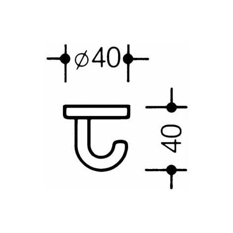 HEWI Heinrich Wilke GmbH HEWI Einzelhaken 477.90.040 Unterkopfh.A.40mm PA 99 Reinweiß H.40mm D.40mm 4 HEWI Heinrich Wilke GmbH HEWI Einzelhaken 477.90.040 Unterkopfh.A.40mm PA 99 Reinweiß H.40mm D.40mm – Bild 2