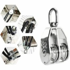 LITZEE 3 STÜCKE Edelstahl Doppelrolle Swivel Doppelrolle, Heberolle Laderolle, Edelstahlrolle, Einzelblockrolle, Edelstahl-Einzelrolle, M32-Heberolle 9 LITZEE 3 STÜCKE Edelstahl Doppelrolle Swivel Doppelrolle, Heberolle Laderolle, Edelstahlrolle, Einzelblockrolle, Edelstahl-Einzelrolle, M32-Heberolle -Seilwinden Sales 55918034 3