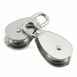 LITZEE 2 Stück 304 Edelstahl Riemenscheibe M25 Heberolle Laderolle -Seilwinden Sales 55918040 4