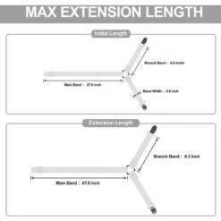 MODOU Blatt Mit Bungee-Gurt Verstellbarer Blattclip Mit Harmloser Schnalle Blattclip-Design (6-in-1-Gurt Mit 12 Clips), Weiß -Seilwinden Sales 55933303 3