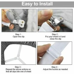 MODOU Blatt Mit Bungee-Gurt Verstellbarer Blattclip Mit Harmloser Schnalle Blattclip-Design (6-in-1-Gurt Mit 12 Clips), Weiß -Seilwinden Sales 55933303 4