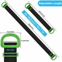 MODOU 2er-Pack Strapazierfähige Tragegurte Möbeltragegurte Belasten 600 Pfund Bewegliche Gurte Mit Griffen Verstellbare Hebegurte Für Möbel, Kisten, Matratzen, Bau -Seilwinden Sales 55933364 2