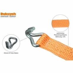 DOLEZYCH Zurrgurt DoZurr 5000, 2-teilig, Mit Druckratsche Und Profilhaken L: 8m -Seilwinden Sales 55955735 4