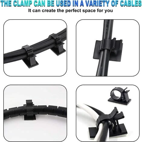 WERKZEUGE 50 Stück Verstellbare Selbstklebende Kabelclips, Premium Selbstklebende Kabelclips, Kabelclips, Kabelmanagement Für Unordentliche Kabel In Haus, Büro Und Auto 5 WERKZEUGE 50 Stück Verstellbare Selbstklebende Kabelclips, Premium Selbstklebende Kabelclips, Kabelclips, Kabelmanagement Für Unordentliche Kabel In Haus, Büro Und Auto – Bild 3