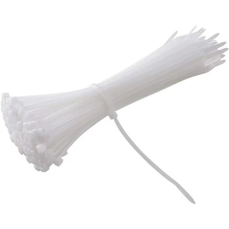 WERKZEUGE 500 Stück Kabelbinder, 200 Mm X 3,6 Mm, Nylon-Kabelbinder Für Das Home Office, Selbstsichernde Kabelbinder Aus Kunststoff, Weiß 3 WERKZEUGE 500 Stück Kabelbinder, 200 Mm X 3,6 Mm, Nylon-Kabelbinder Für Das Home Office, Selbstsichernde Kabelbinder Aus Kunststoff, Weiß