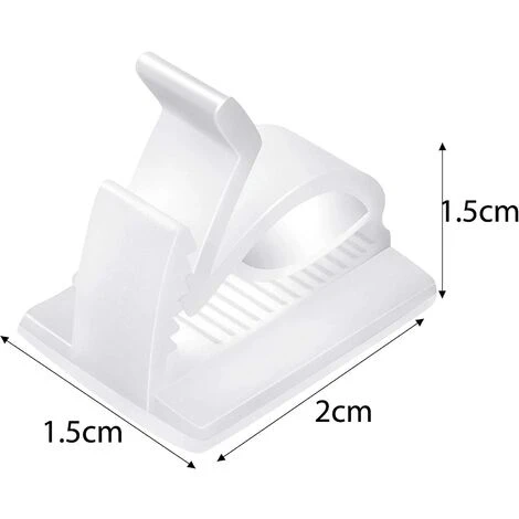 GESCHENKE 60 Stück Mini-Drahtclips Für Den Außenbereich Mit Klebestreifen Lichtclips Dekorationsclips Selbstklebende Haken Drahthalter Für Lichterketten (Weiß, M) 4 GESCHENKE 60 Stück Mini-Drahtclips Für Den Außenbereich Mit Klebestreifen Lichtclips Dekorationsclips Selbstklebende Haken Drahthalter Für Lichterketten (Weiß, M) – Bild 2