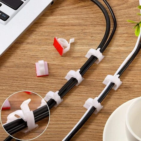 GESCHENKE 60 Stück Mini-Drahtclips Für Den Außenbereich Mit Klebestreifen Lichtclips Dekorationsclips Selbstklebende Haken Drahthalter Für Lichterketten (Weiß, M) 7 GESCHENKE 60 Stück Mini-Drahtclips Für Den Außenbereich Mit Klebestreifen Lichtclips Dekorationsclips Selbstklebende Haken Drahthalter Für Lichterketten (Weiß, M) – Bild 5