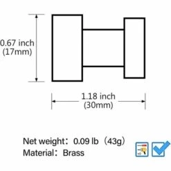 BARES 5 Stück Strapazierfähige Selbstklebende Wandhaken Für Badezimmer, Küche, Schrank, Garderobe – Messing – Schwarz -Seilwinden Sales 56527426 5