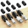 GESCHENKE 20 Stück Selbstklebende Silikon-Kabelmanagement-Clips, Kabel-Organizer Für Desktop-Kabel, USB-Ladekabel, Maus, Stromkabel Und Heim-PC-Kabel (schwarz)