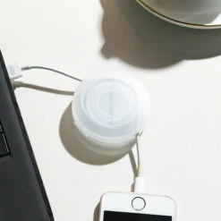 ILOVEMILAN Kabelaufwicklung, Leere Rolle, Kompakte Kabelführungsrolle, Einziehbare Kabel-Organizer-Hülle Für USB-Kabel (orange) -Seilwinden Sales 56816504 3