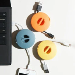 ILOVEMILAN Kabelaufwicklung, Leere Rolle, Kompakte Kabelführungsrolle, Einziehbare Kabel-Organizer-Hülle Für USB-Kabel (orange) -Seilwinden Sales 56816504 5
