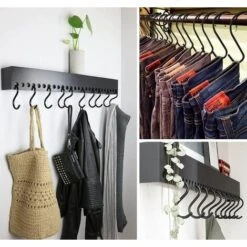 GESCHENKE 20 Stück Strapazierfähige 6,5 Cm S-förmige Kleiderhaken Für Küche, Bad, Schlafzimmer Und Büro (20 Stück, Klein, Schwarz) -Seilwinden Sales 57017788 5