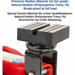 TINOR Universal-Gummistütze Für Wagenheber, Stütze 75x75x25 Mm Mit U-Ausschnitt, Für Alle Pkw Bis 3,5 Tonnen, Rutschfester Wagenheber Für Den Betrieb Von Wagenhebern 8 TINOR Universal-Gummistütze Für Wagenheber, Stütze 75x75x25 Mm Mit U-Ausschnitt, Für Alle Pkw Bis 3,5 Tonnen, Rutschfester Wagenheber Für Den Betrieb Von Wagenhebern -Seilwinden Sales 57595136 3