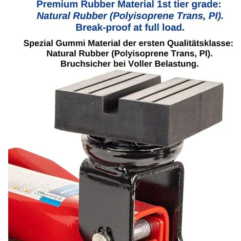 TINOR Universal-Gummistütze Für Wagenheber, Stütze 75x75x25 Mm Mit U-Ausschnitt, Für Alle Pkw Bis 3,5 Tonnen, Rutschfester Wagenheber Für Den Betrieb Von Wagenhebern 5 TINOR Universal-Gummistütze Für Wagenheber, Stütze 75x75x25 Mm Mit U-Ausschnitt, Für Alle Pkw Bis 3,5 Tonnen, Rutschfester Wagenheber Für Den Betrieb Von Wagenhebern – Bild 3