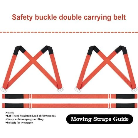 OCXIN 2 Personen Tragegurt, Transportgurte Umzug Befestigung, Shoulder Und Arm Kreuztragegurt Möbel, Mobelgurt, Transportgurt, Hebegurte Für Waschmaschine, Klavier, Möbel, Schwere Gegenständ 4 OCXIN 2 Personen Tragegurt, Transportgurte Umzug Befestigung, Shoulder Und Arm Kreuztragegurt Möbel, Mobelgurt, Transportgurt, Hebegurte Für Waschmaschine, Klavier, Möbel, Schwere Gegenständ – Bild 2