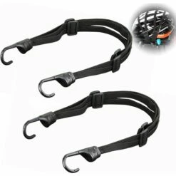 OCXIN 2 Stück Fahrrad Spanngurt, Gepäckgurt, Zurrgurt, Motorradgepäck Fahrradzurrgurte, Spanngurte Für Gepäck, Gepäckträger Spanngurt Verstellbarer Bungee Mit Haken(60 - 105 Cm)