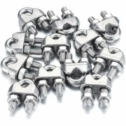 GESCHENKE 12 Stück Drahtseilklemmen, U-Bolzen-Sattelbefestigung, U-förmige Klemmen, Edelstahl 9 GESCHENKE 12 Stück Drahtseilklemmen, U-Bolzen-Sattelbefestigung, U-förmige Klemmen, Edelstahl -Seilwinden Sales 57962576 3