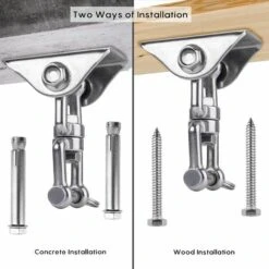 GESCHENKE Innovativer Deckenhaken Mit 304 Edelstahl 250 Kg Kapazität 360 ° Drehbar, Aufhängung Für Betonholzsets, Hängesessel, Hängelampe, Hängematte, Yoga, Mit 4 Befestigungsschrauben (B) 10 GESCHENKE Innovativer Deckenhaken Mit 304 Edelstahl 250 Kg Kapazität 360 ° Drehbar, Aufhängung Für Betonholzsets, Hängesessel, Hängelampe, Hängematte, Yoga, Mit 4 Befestigungsschrauben (B) -Seilwinden Sales 57962589 4