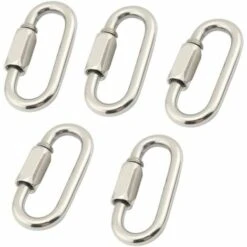 GESCHENKE M6 Edelstahl Quick Link D-Form Karabinerhaken Kettenglieder 5St 11 GESCHENKE M6 Edelstahl Quick Link D-Form Karabinerhaken Kettenglieder 5St -Seilwinden Sales 57962667 5