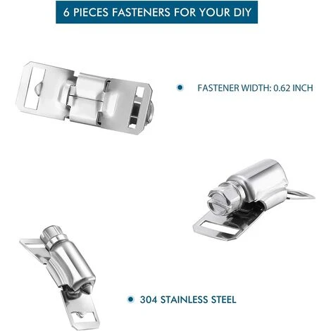 TINOR Schlauchklemme Schneckenklemme Aus Stahl, Gurtband-Schlauchklemme Mit Clips, 304 Edelstahlklemmen Schraubenverstellbare Schlauchklemme (9 Stück, 11,5 Fuß) 5 TINOR Schlauchklemme Schneckenklemme Aus Stahl, Gurtband-Schlauchklemme Mit Clips, 304 Edelstahlklemmen Schraubenverstellbare Schlauchklemme (9 Stück, 11,5 Fuß) – Bild 3