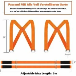 OCXIN Tragegurte Umzug - 2 Personen Möbeltragegurt, Ergonomischen Möbel Tragegurt Einfachen Heben Schwerer Möbel Transportgurt, Für Tragen, Bewegen Von Möbeln, Haushaltsgeräten -Seilwinden Sales 58180477 3