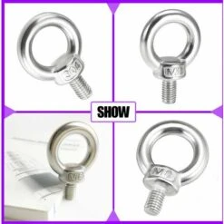 WERKZEUGE 10 Stück M8 * 20 Augenschrauben 304 Edelstahl Ringform Außengewinde Schiffsgewichtsschrauben Und Verschiedene Technische Hebegeräte 11 WERKZEUGE 10 Stück M8 * 20 Augenschrauben 304 Edelstahl Ringform Außengewinde Schiffsgewichtsschrauben Und Verschiedene Technische Hebegeräte -Seilwinden Sales 58428141 5