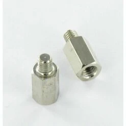 VIS EXPRESS SECHSKANTMUTTERN LANGMUTTERN SECHSKANTS MALE/FEMALE 5X8 GEWINDE 6 M3/3.5 MESSING VERNICKELT | Einheitlich