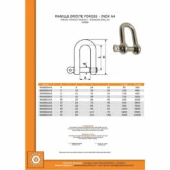 VIS EXPRESS SCHAKEL RIGHT FORGED A4 EDELSTAHL DURCHMESSER 10 | 5 Stück -Seilwinden Sales 58920773 3